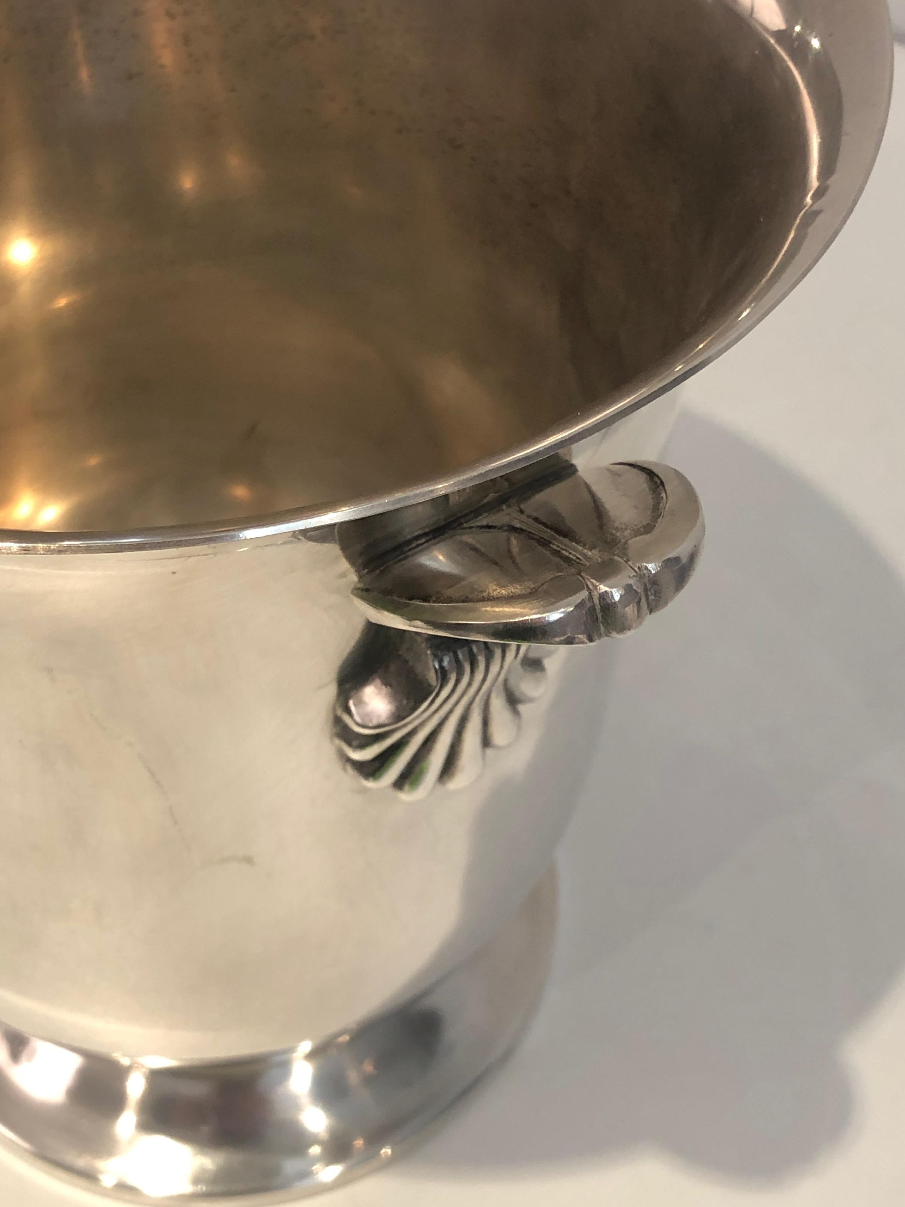 Silver Plated Champagne Bucket, French, Circa 1930 For Sale 1