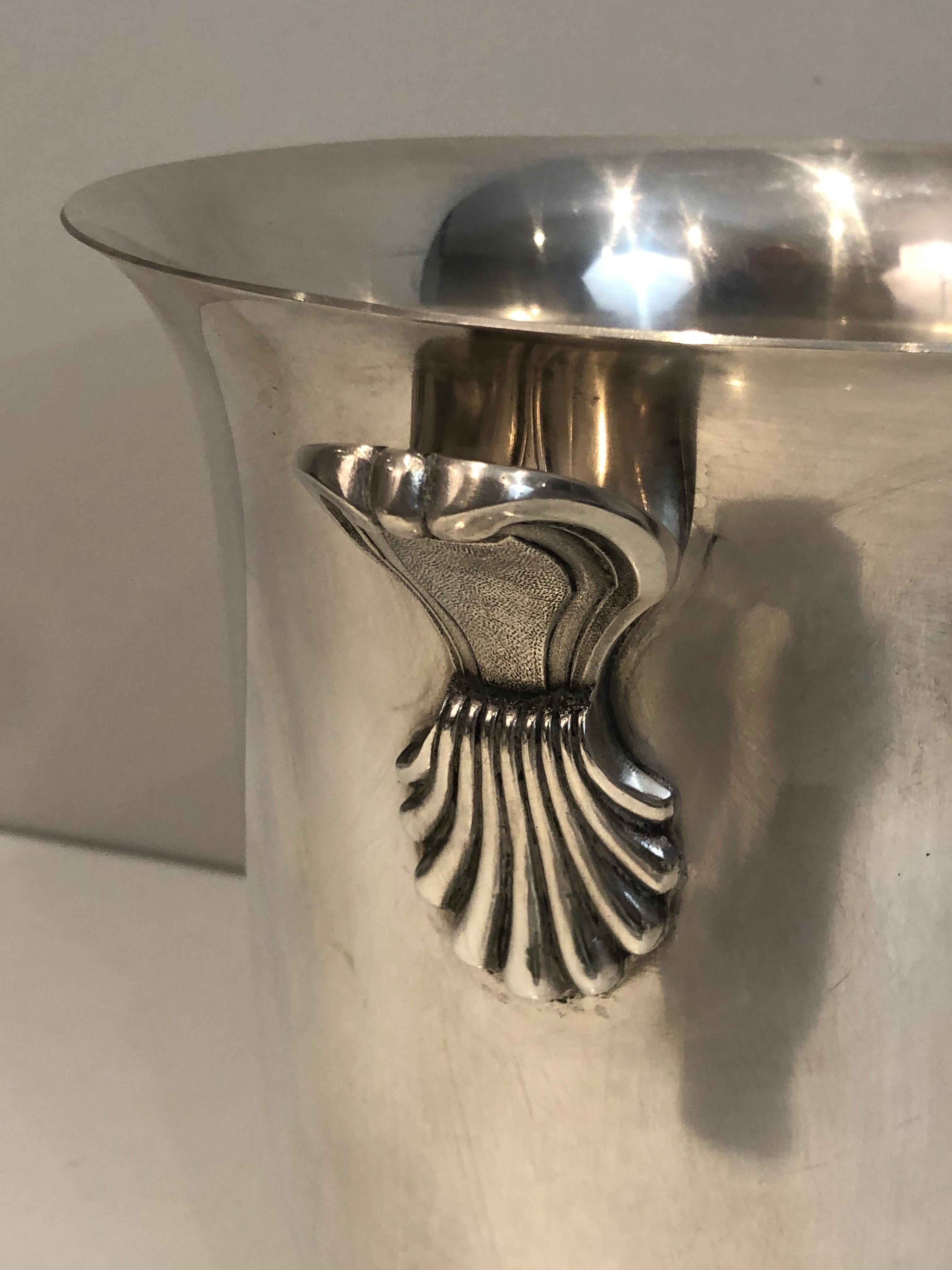 Silver Plated Champagne Bucket, French, Circa 1930 For Sale 2