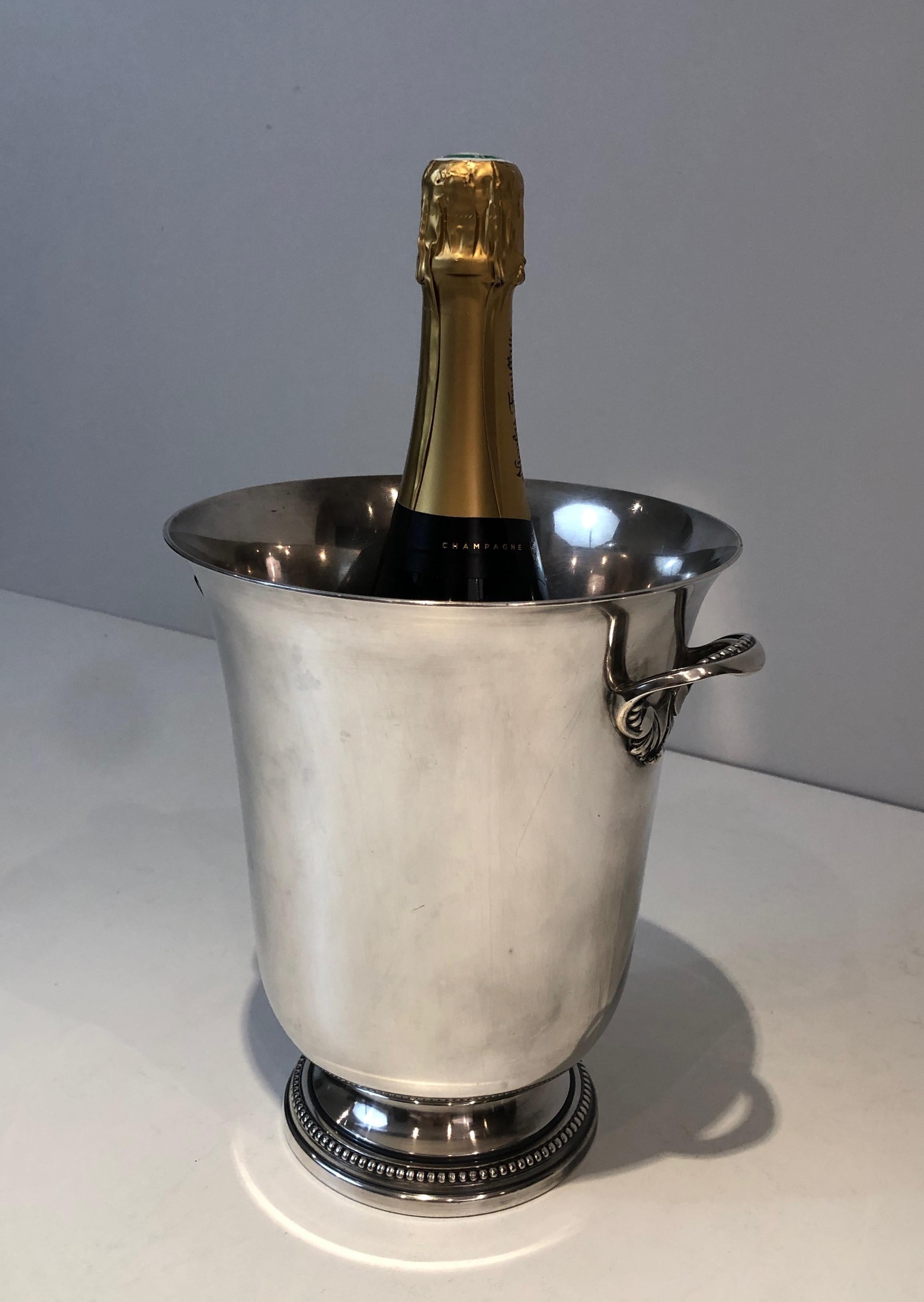 Silver Plated Champagne Bucket, French, Circa 1930 For Sale 4