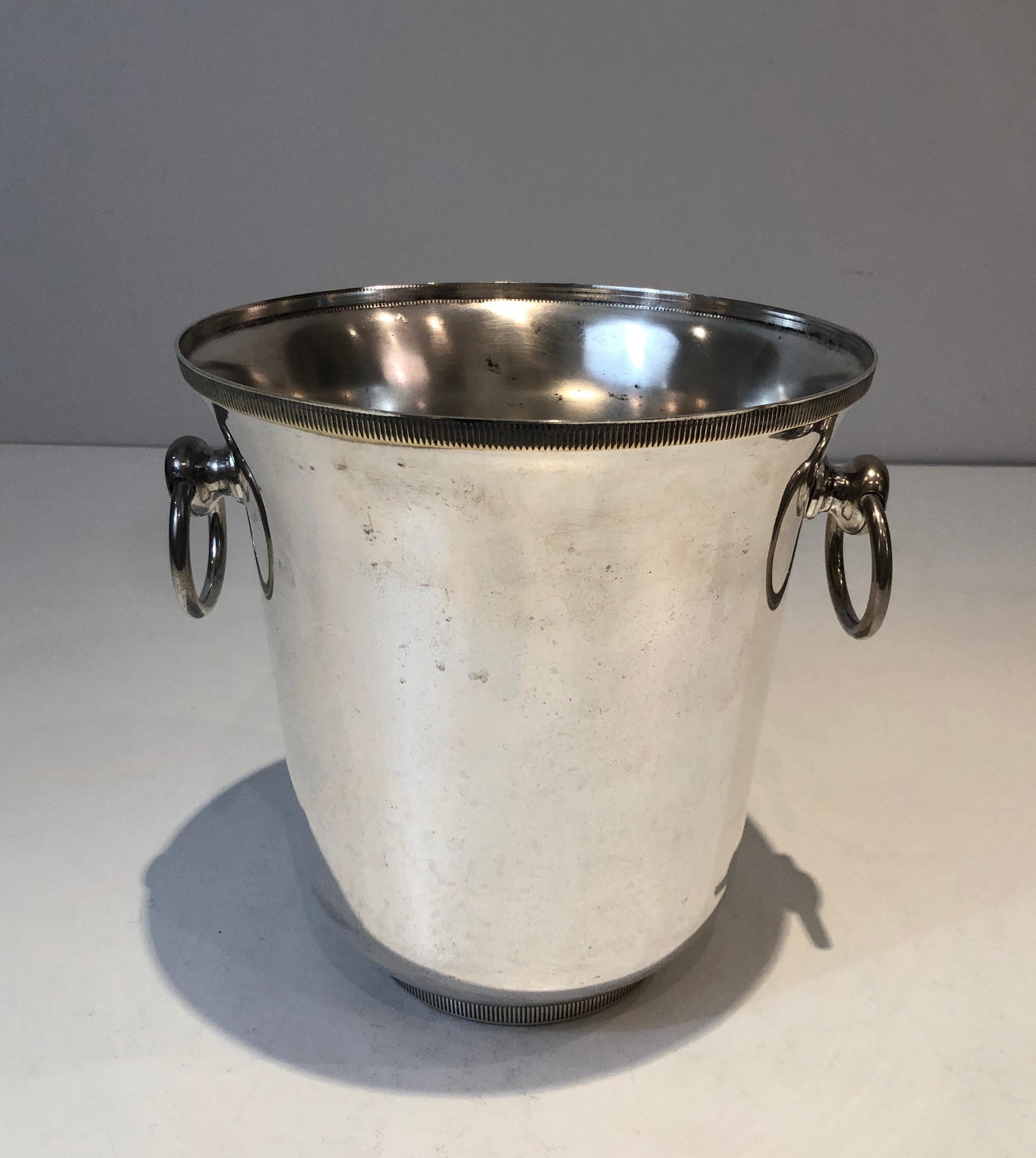 Art Deco Silver Plated Champagne Bucket, French, circa 1940