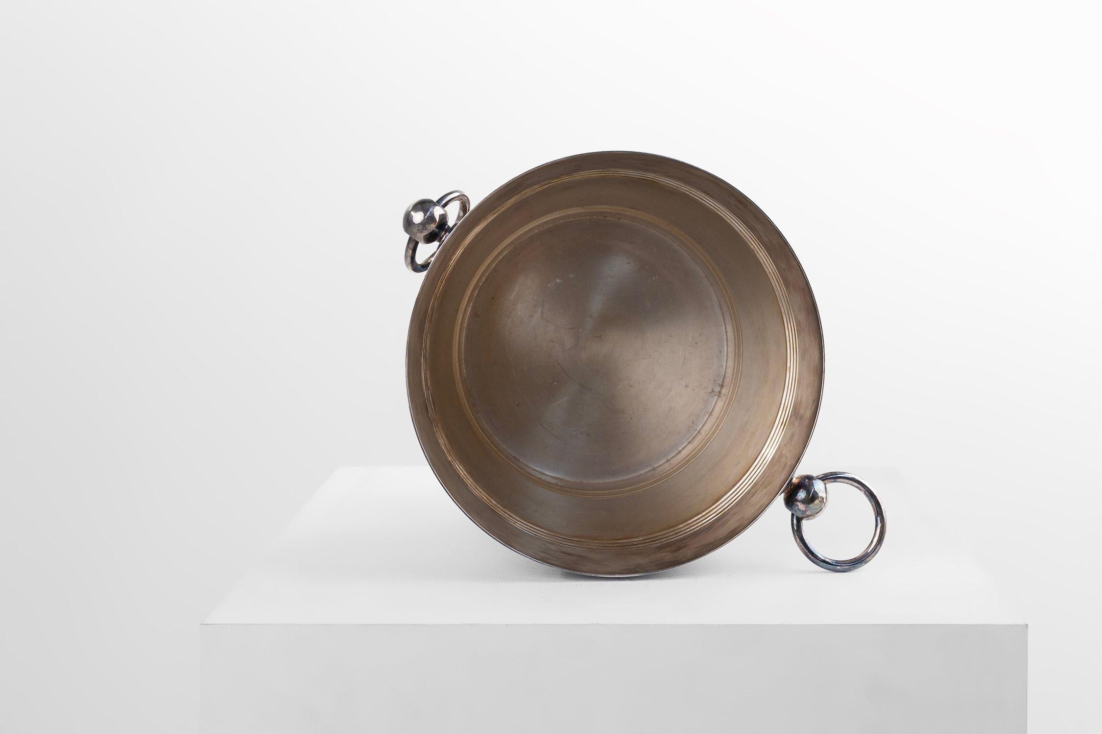 Secchiello da champagne placcato in argento marcato Christofle Francia, anni '50 in vendita 2
