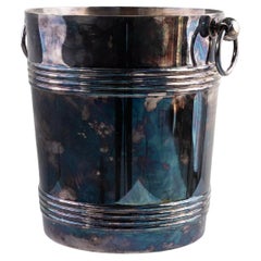 Silver-Plated Champagne Bucket Marked Christofle France, 1950s
