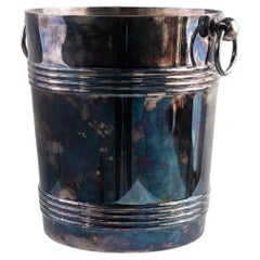 Secchiello per champagne placcato in argento con il marchio Christofle France, 1950 ca.