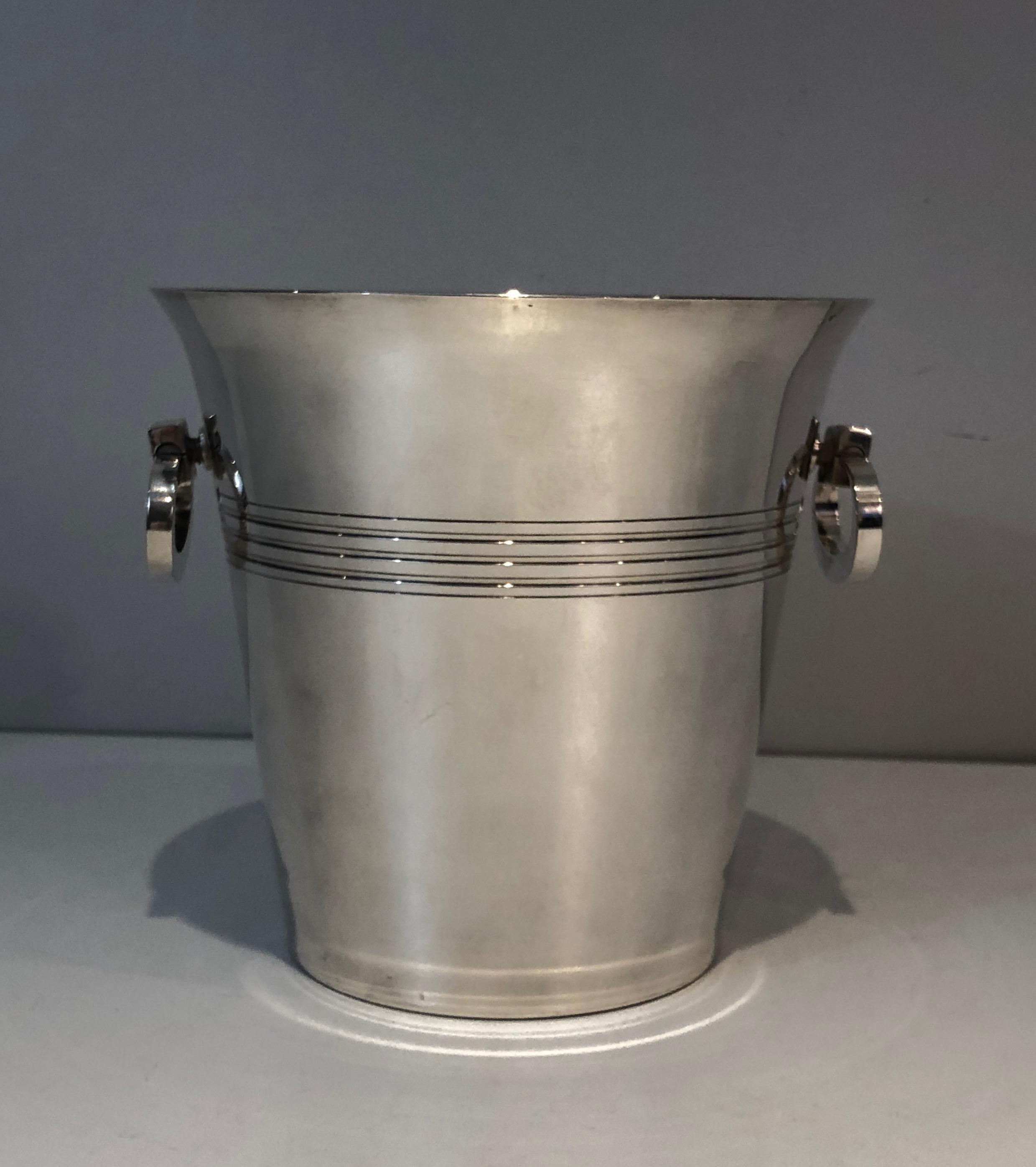 Silver Plated Champagne Bucket, English Marked EPB and Numbered, Circa 1930 4