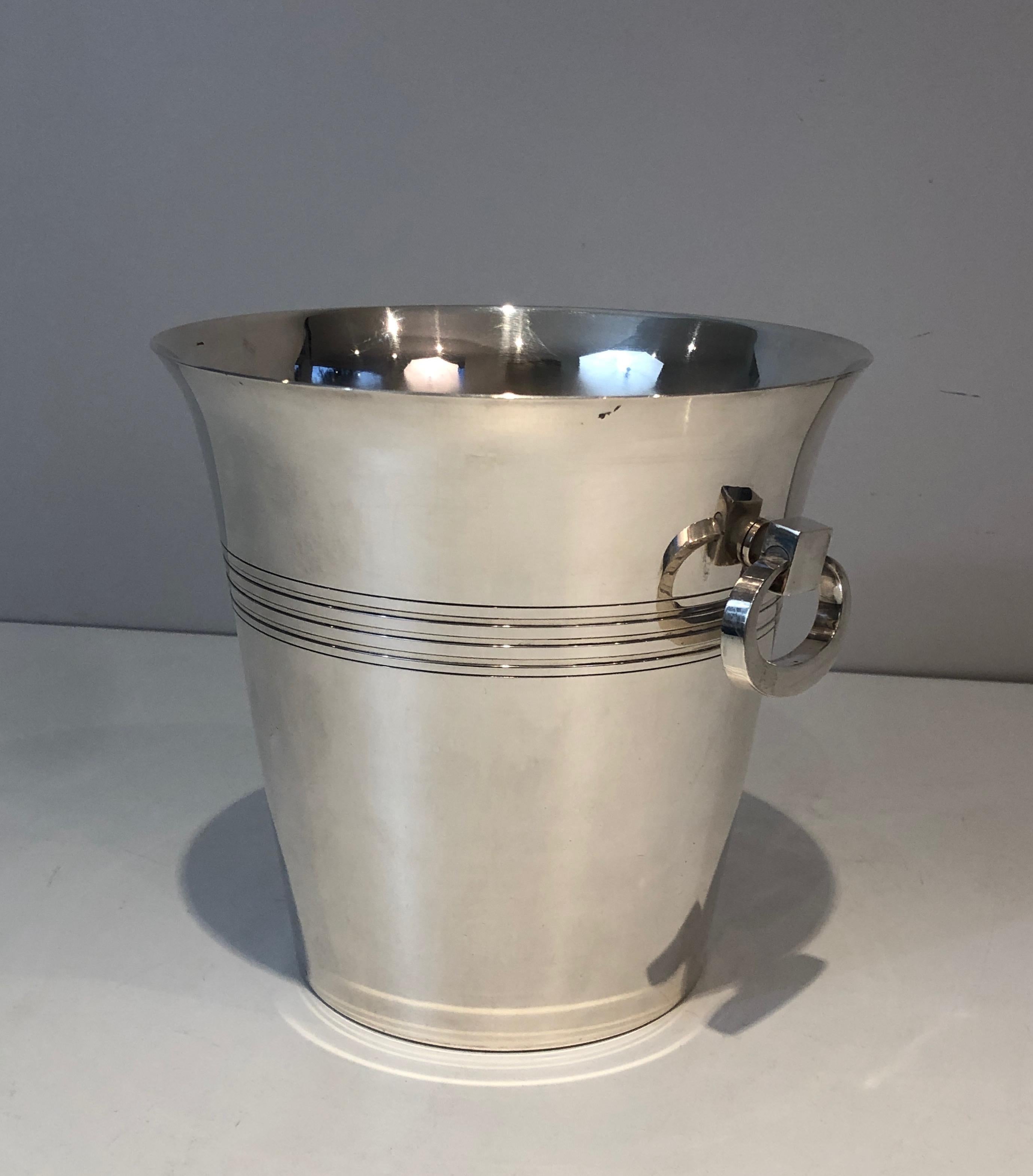 Silver Plated Champagne Bucket, English Marked EPB and Numbered, Circa 1930 5
