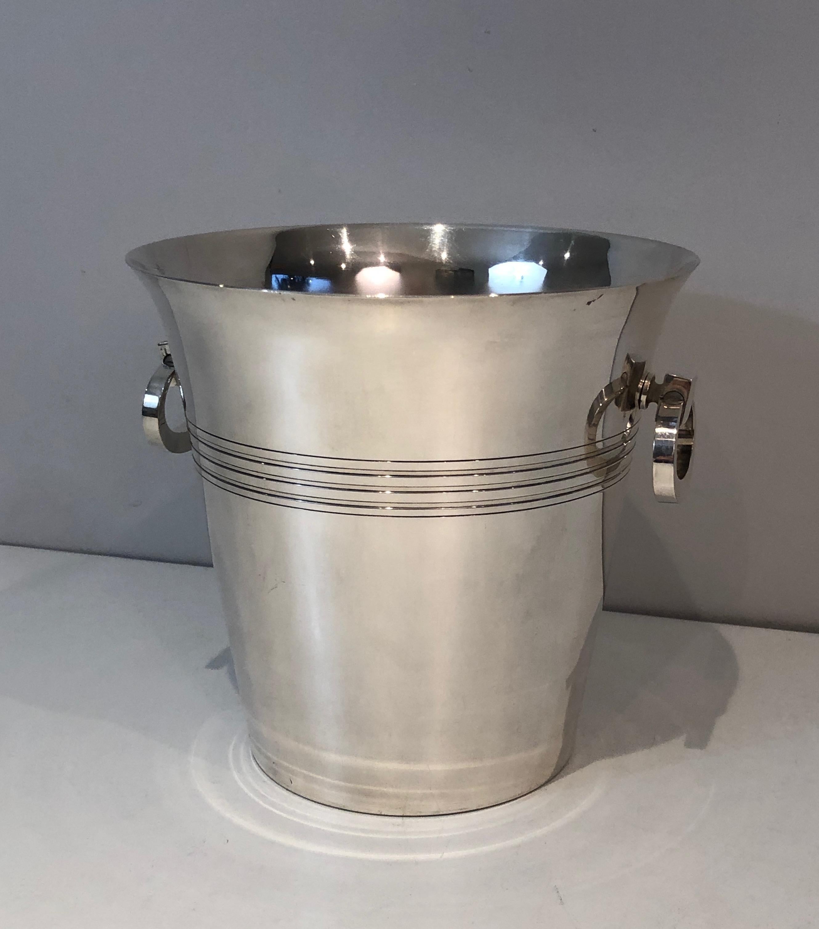 Silver Plated Champagne Bucket, English Marked EPB and Numbered, Circa 1930 7