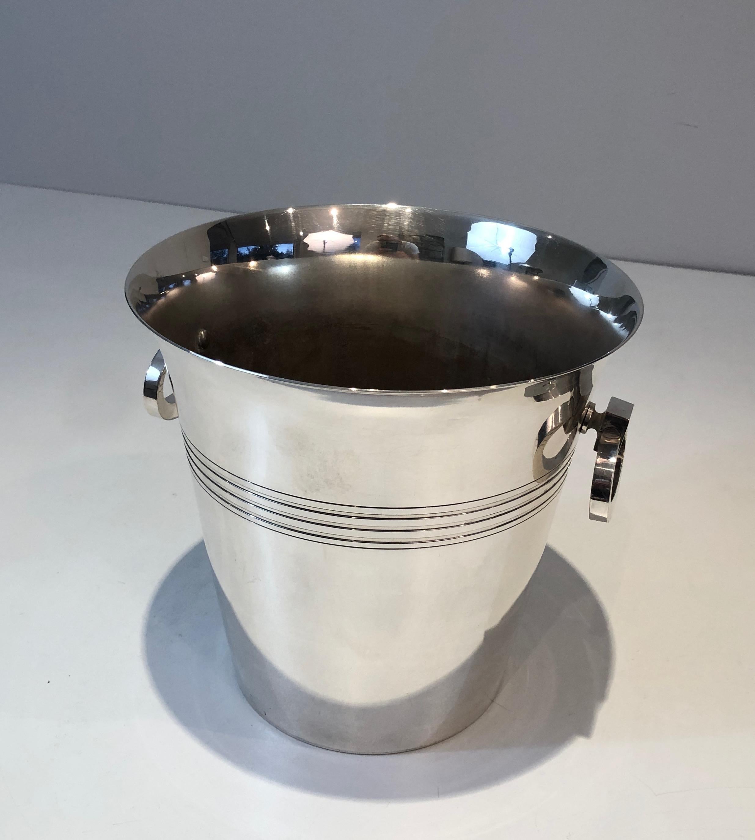 Silver Plated Champagne Bucket, English Marked EPB and Numbered, Circa 1930 8