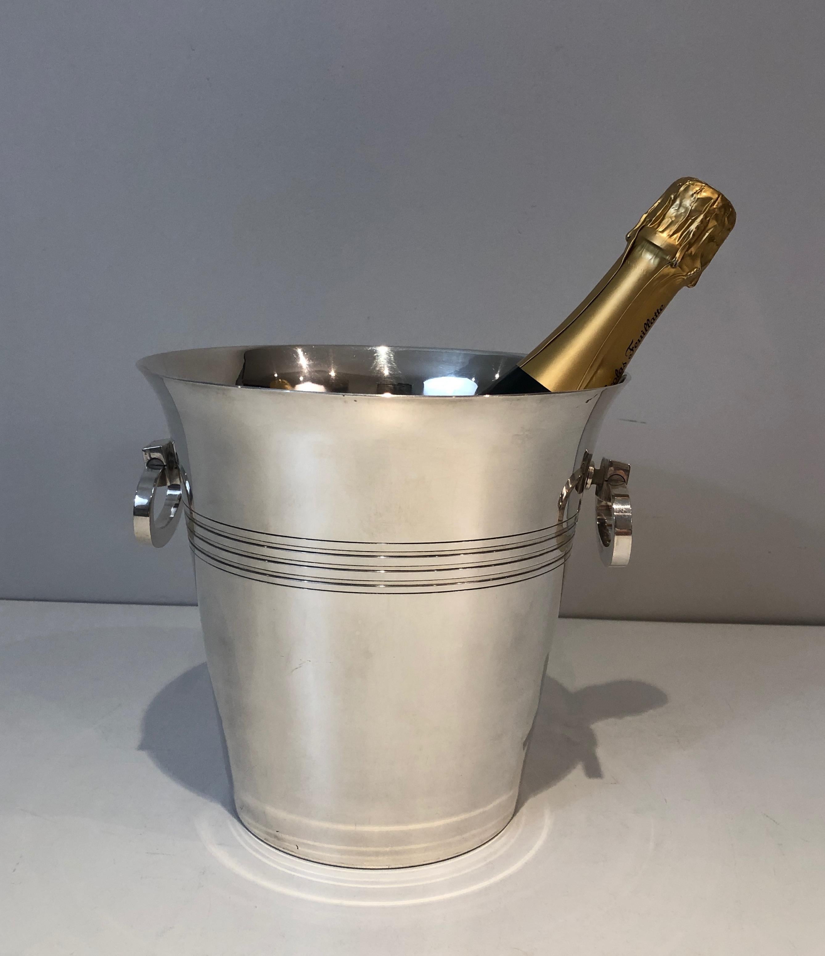 Silver Plated Champagne Bucket, English Marked EPB and Numbered, Circa 1930 9