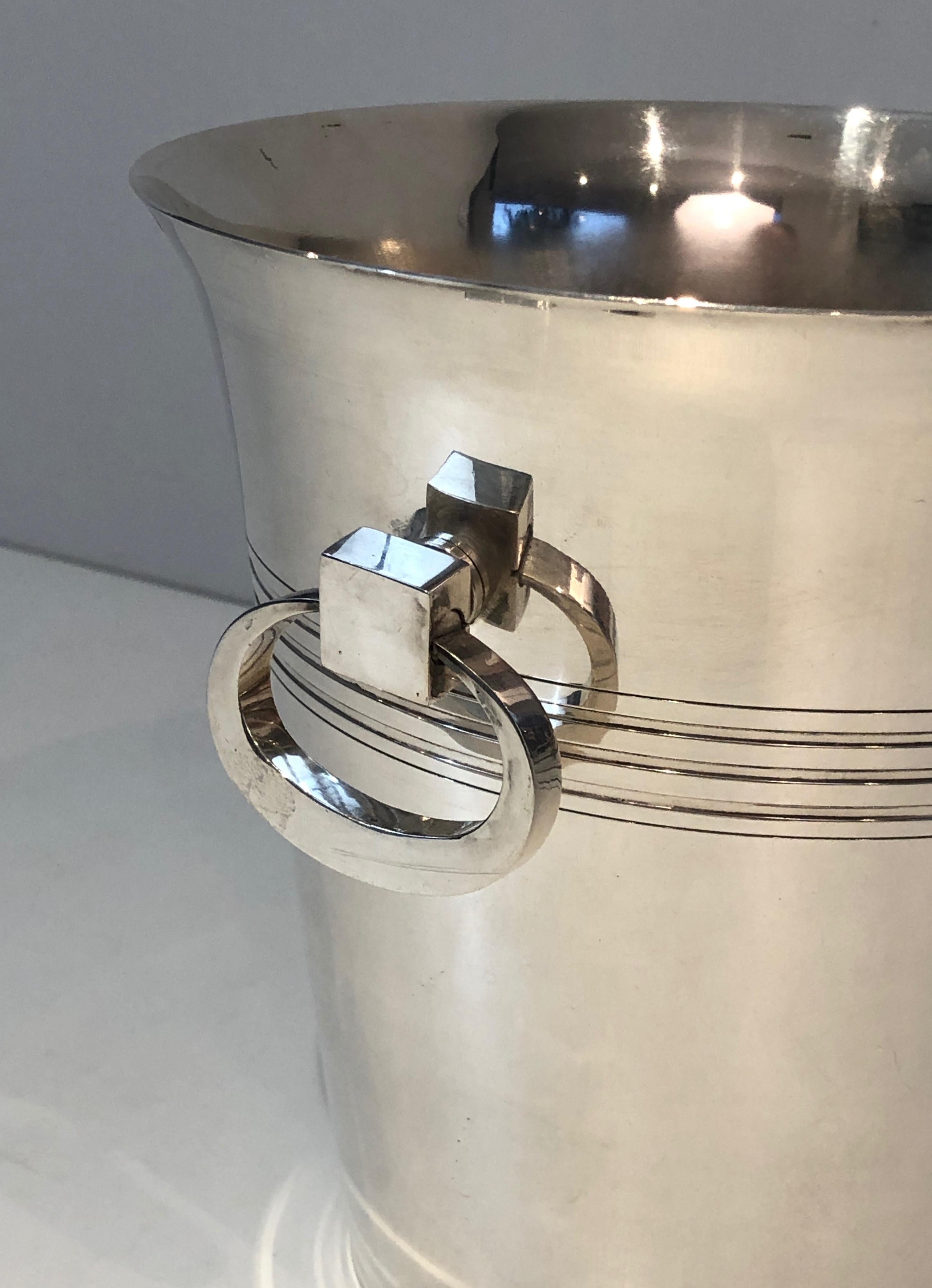 Mid-20th Century Silver Plated Champagne Bucket, English Marked EPB and Numbered, Circa 1930