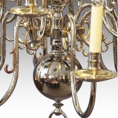 Silver Plated Chandelier, 1930s