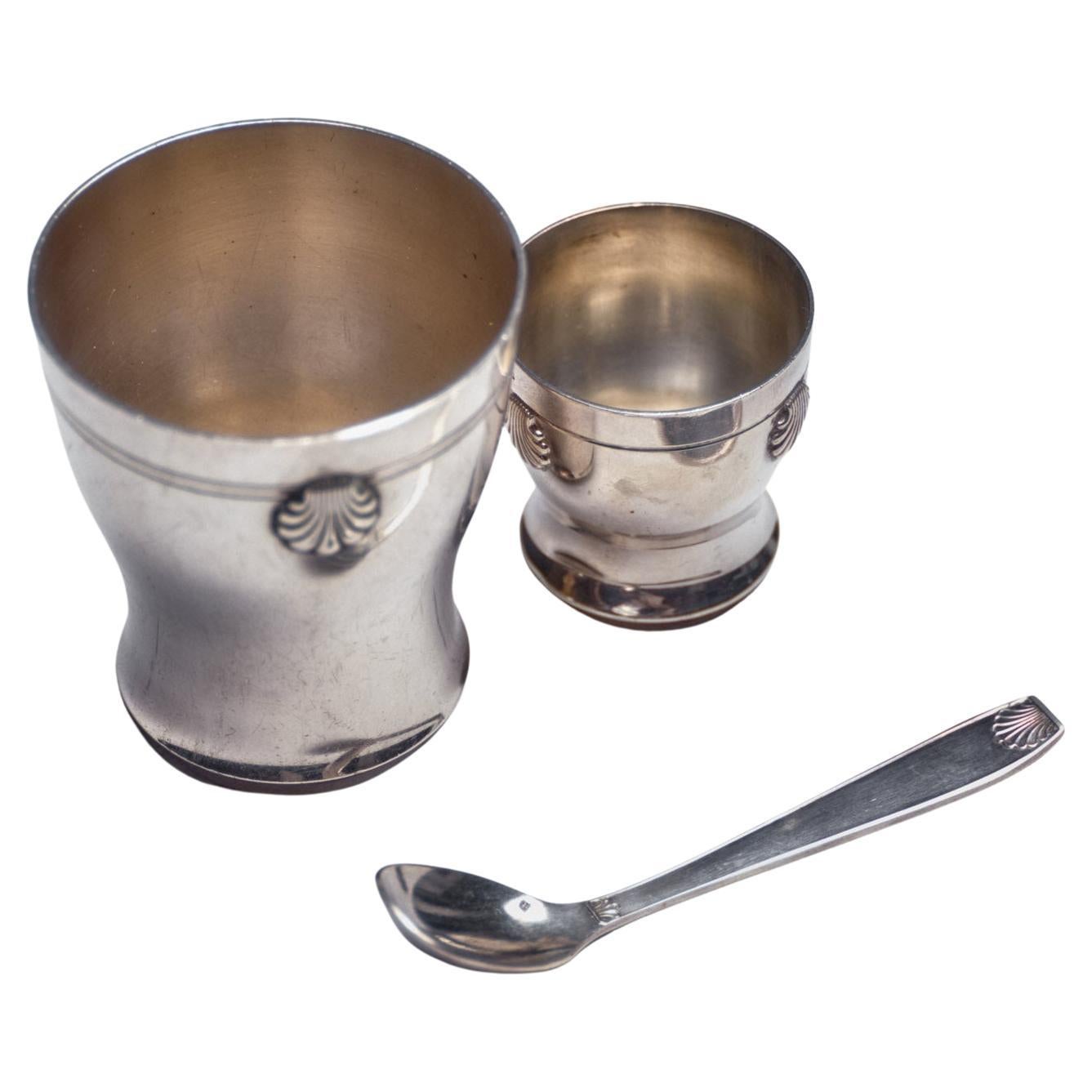 Set da nascita Christofle placcato argento