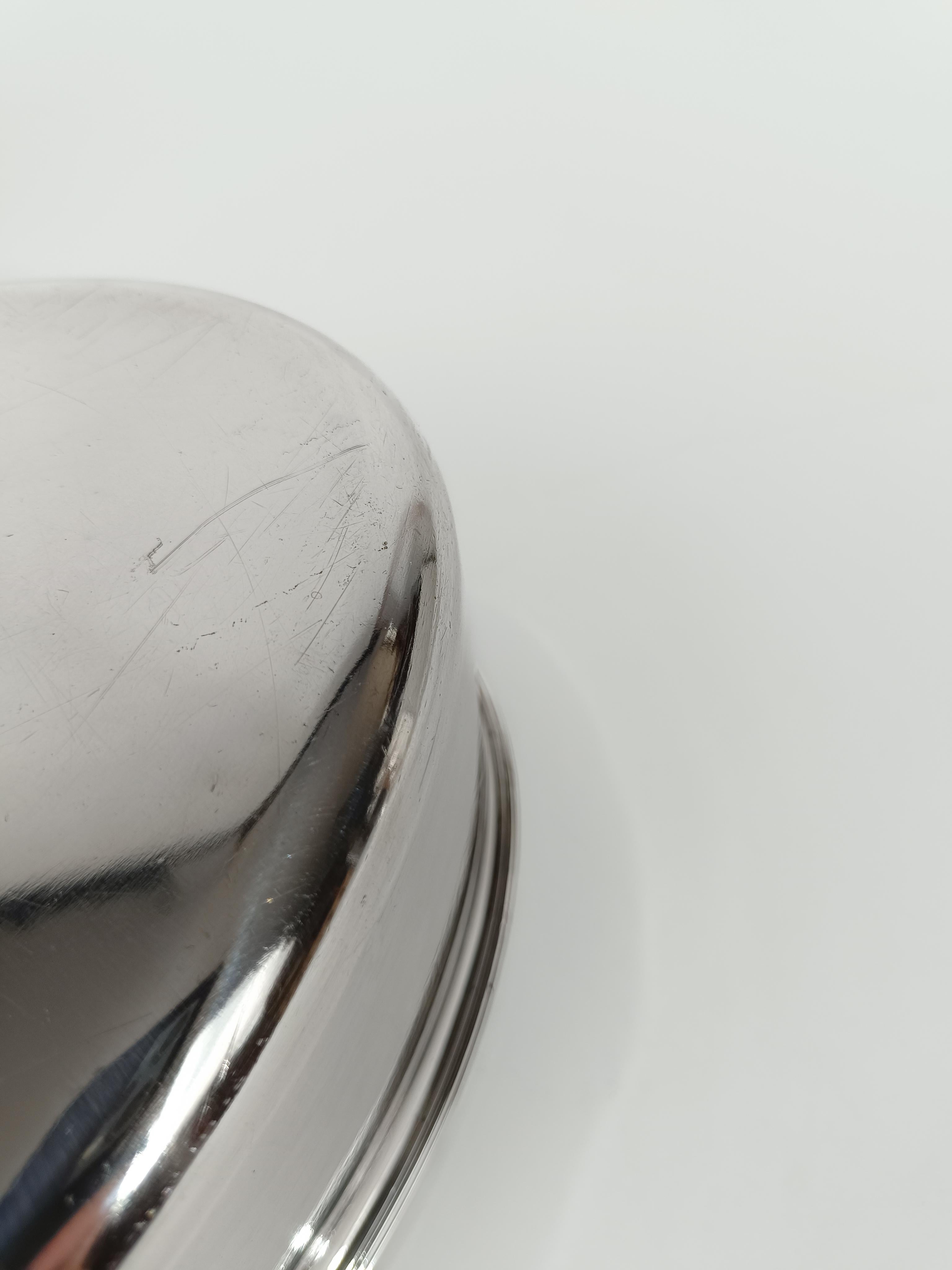 Cloche placcata in argento di Krupp Berndorf, proveniente dalla prima classe della flotta 