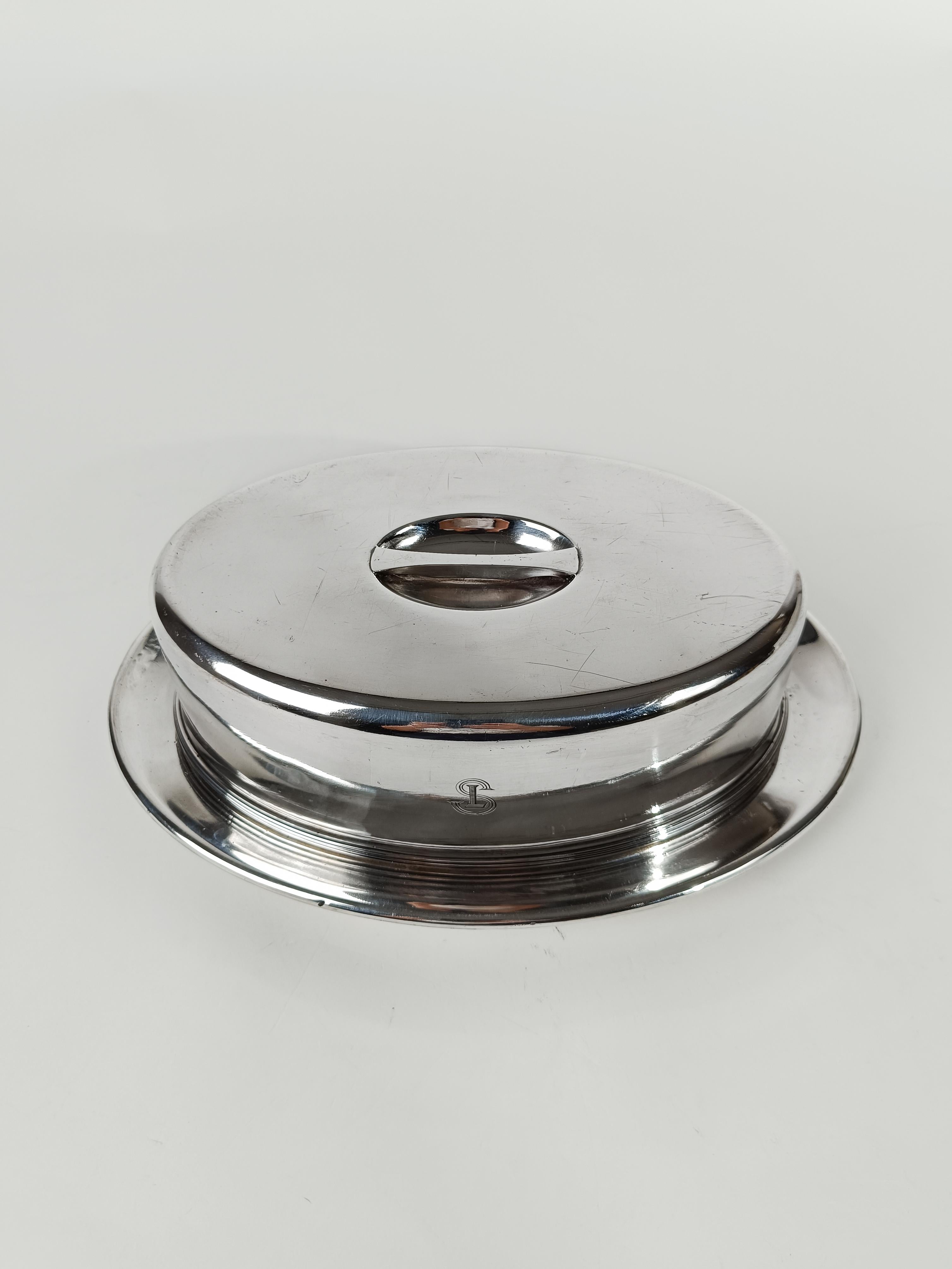 Placcato argento Cloche placcata in argento di Krupp Berndorf, proveniente dalla prima classe della flotta 
