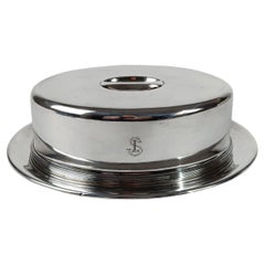 Silver Plated Cloche By Krupp Berndorf from the first class of "Tirrenia" fleet