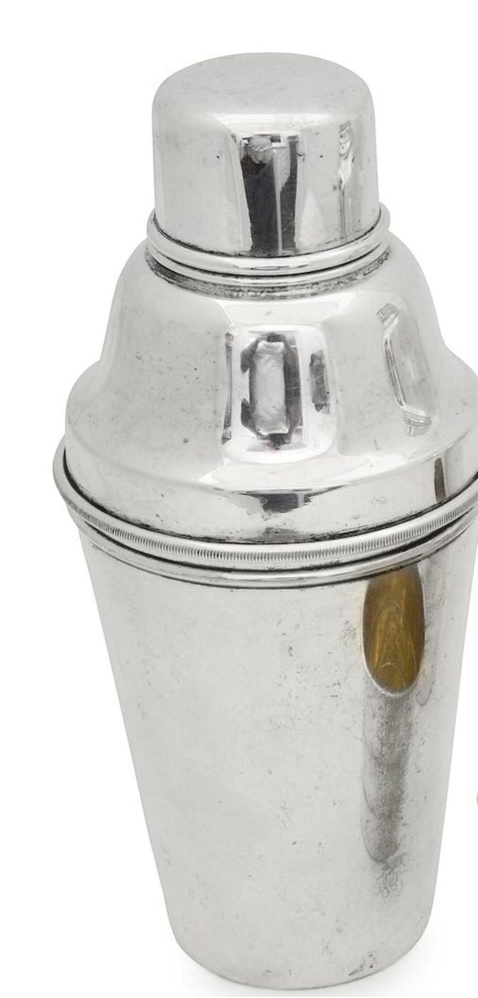 Inglese Shakers in argento e.p.N.S.A. / piastra Regy n1563 in vendita