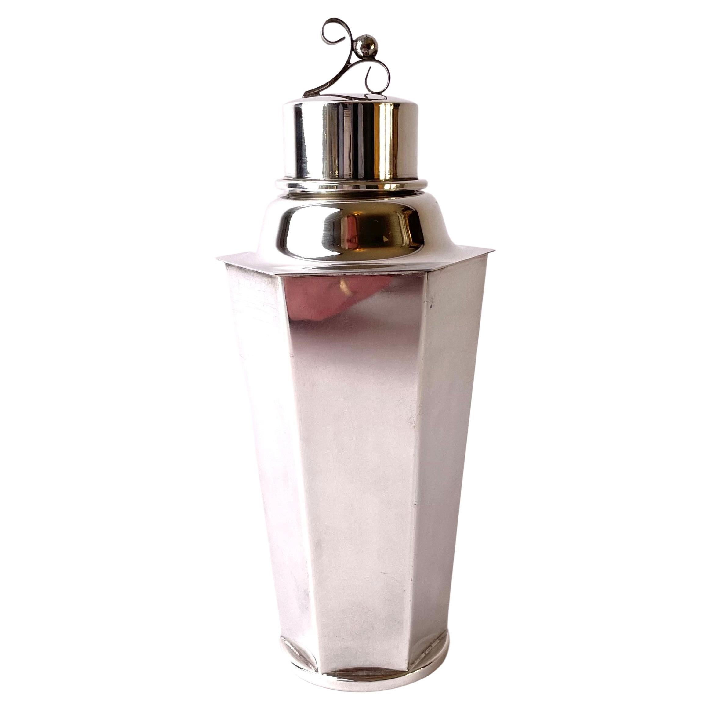 Silver-plated Cocktail Shaker in Swedish Grace from the 1920s