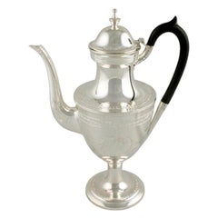 Silver Plated Coffee Pot, 18th Century