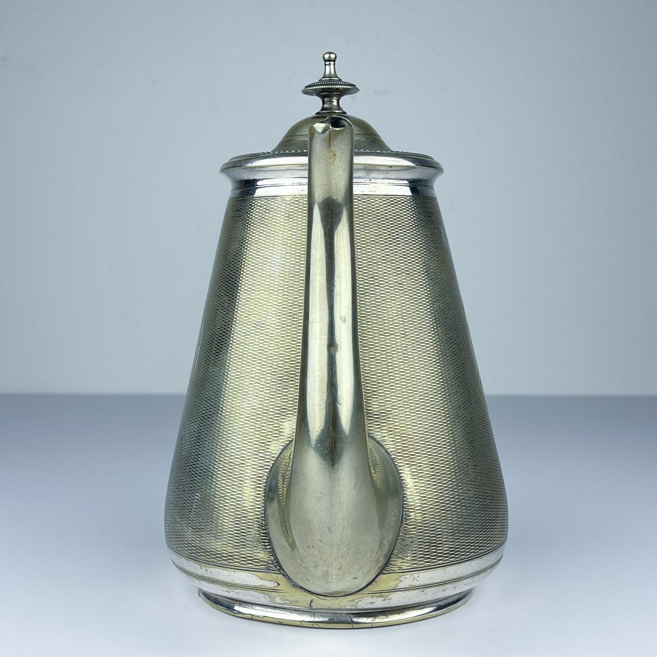 Versilberte Kaffeekanne von BENETFINK&Co, Cheapside London, England, Ende 19. im Angebot 7