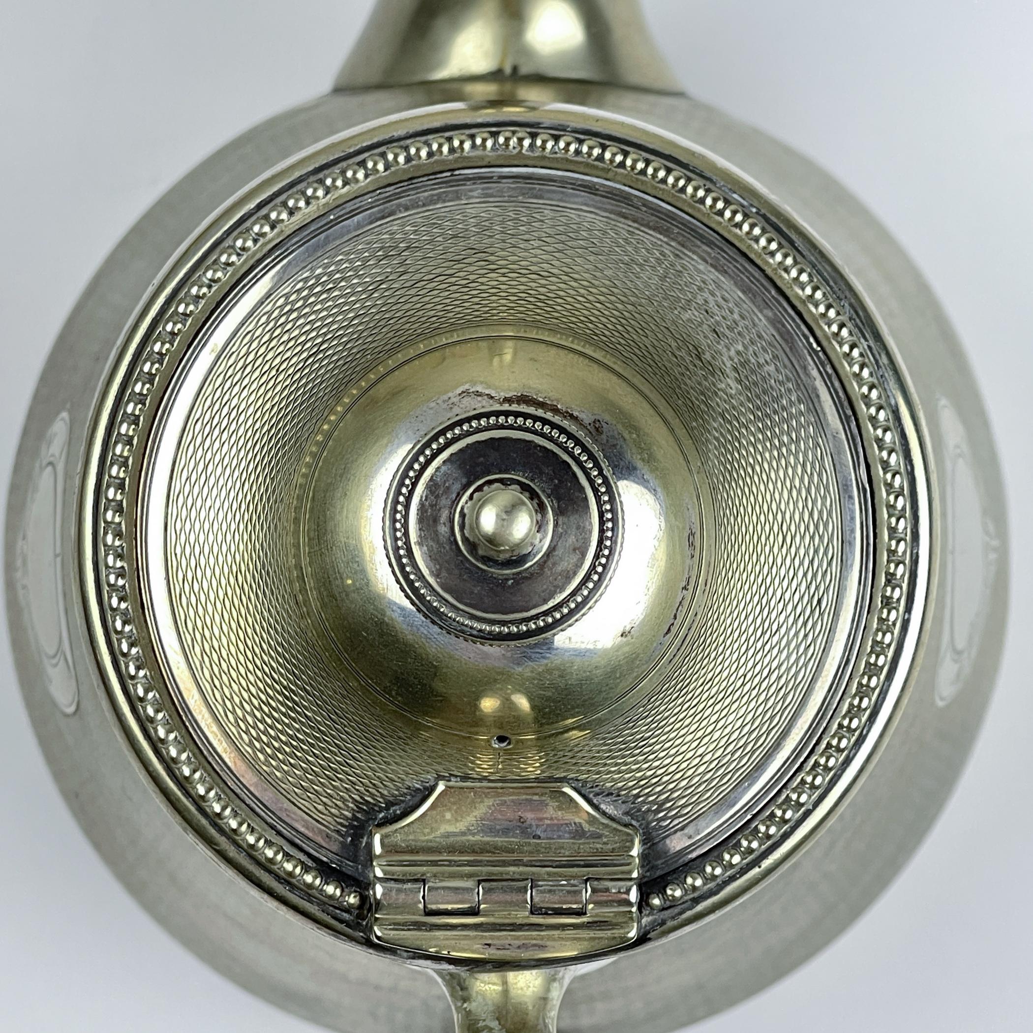 Versilberte Kaffeekanne von BENETFINK&Co, Cheapside London, England, Ende 19. im Angebot 11