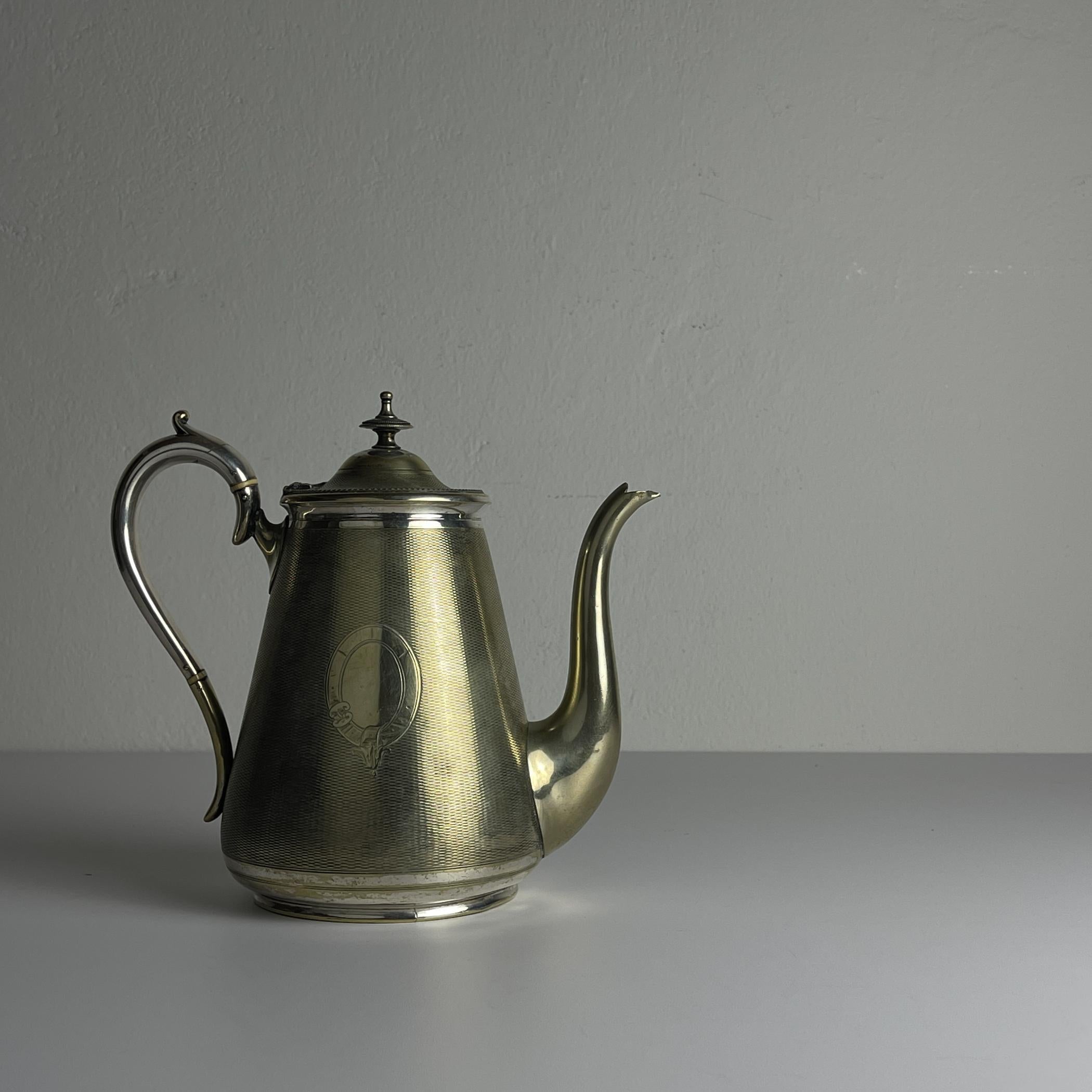 Versilberte Kaffeekanne von BENETFINK&Co, Cheapside London, England, Ende 19. im Angebot 12