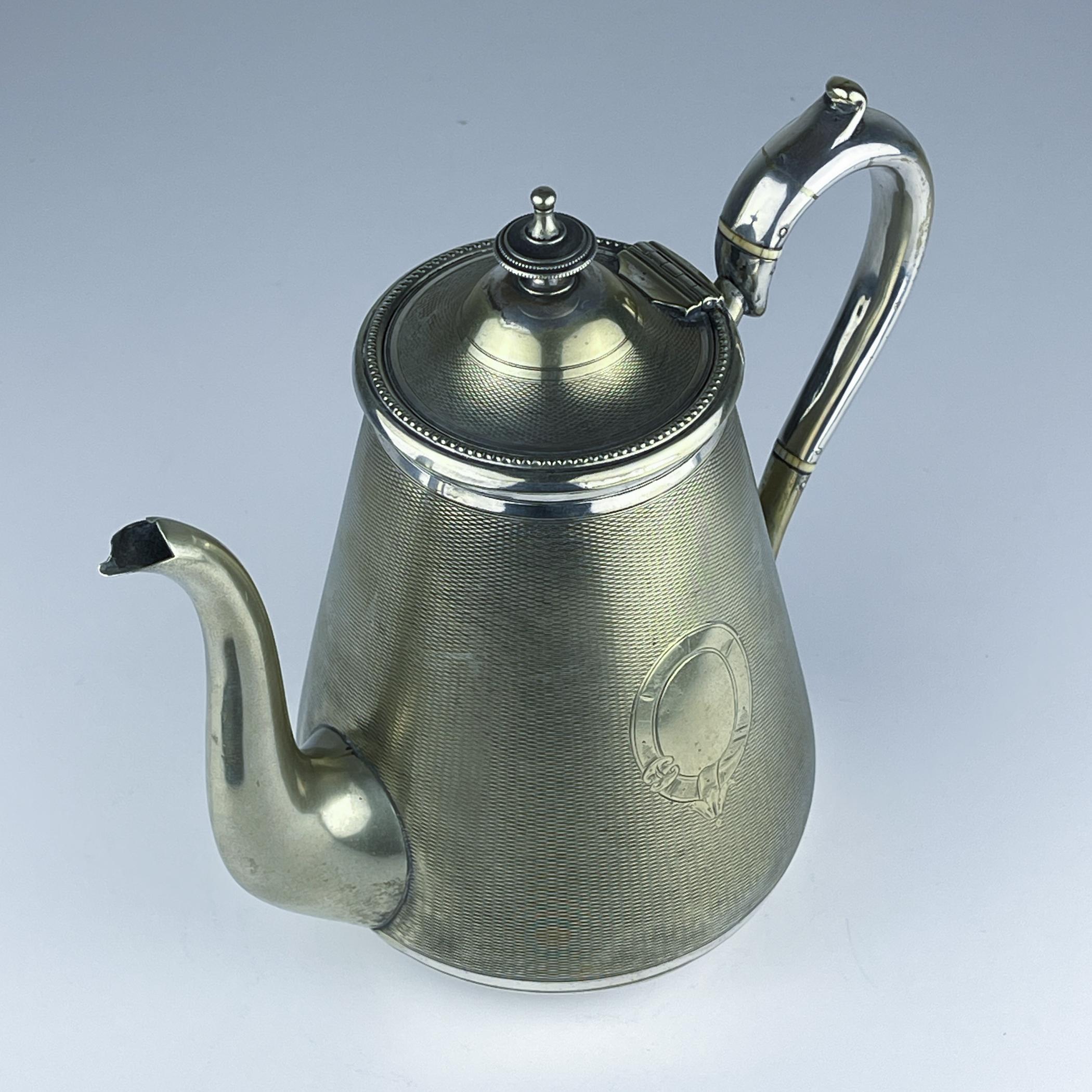 Versilberte Kaffeekanne von BENETFINK&Co, Cheapside London, England, Ende 19. im Zustand „Gut“ im Angebot in Miklavž Pri Taboru, SI