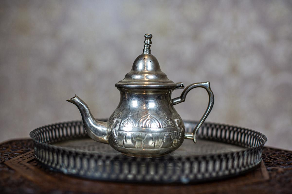 Silver-Plated Coffee Set from the Turn of the 19th and 20th Centuries with Tray For Sale 2