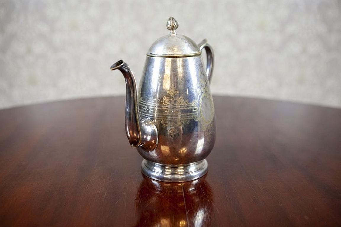 Versilbertes Couchtisch-/Tee-Set aus den 1930er Jahren im Angebot 3