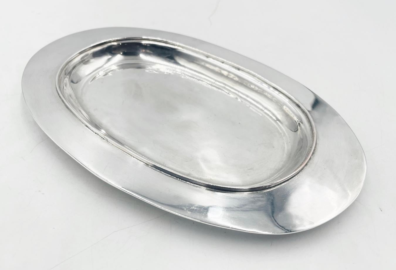 Silver Plated, Copper & Brass Butter Dish by Emilia Castillo, Mexico Modernism 4