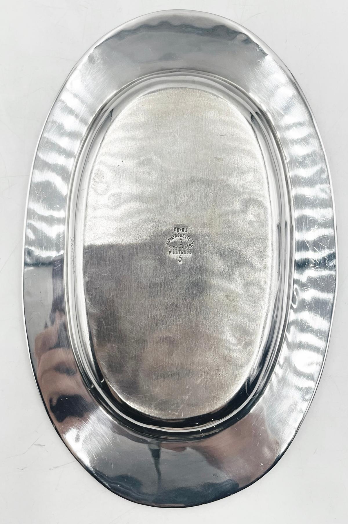 Silver Plated, Copper & Brass Butter Dish by Emilia Castillo, Mexico Modernism 2