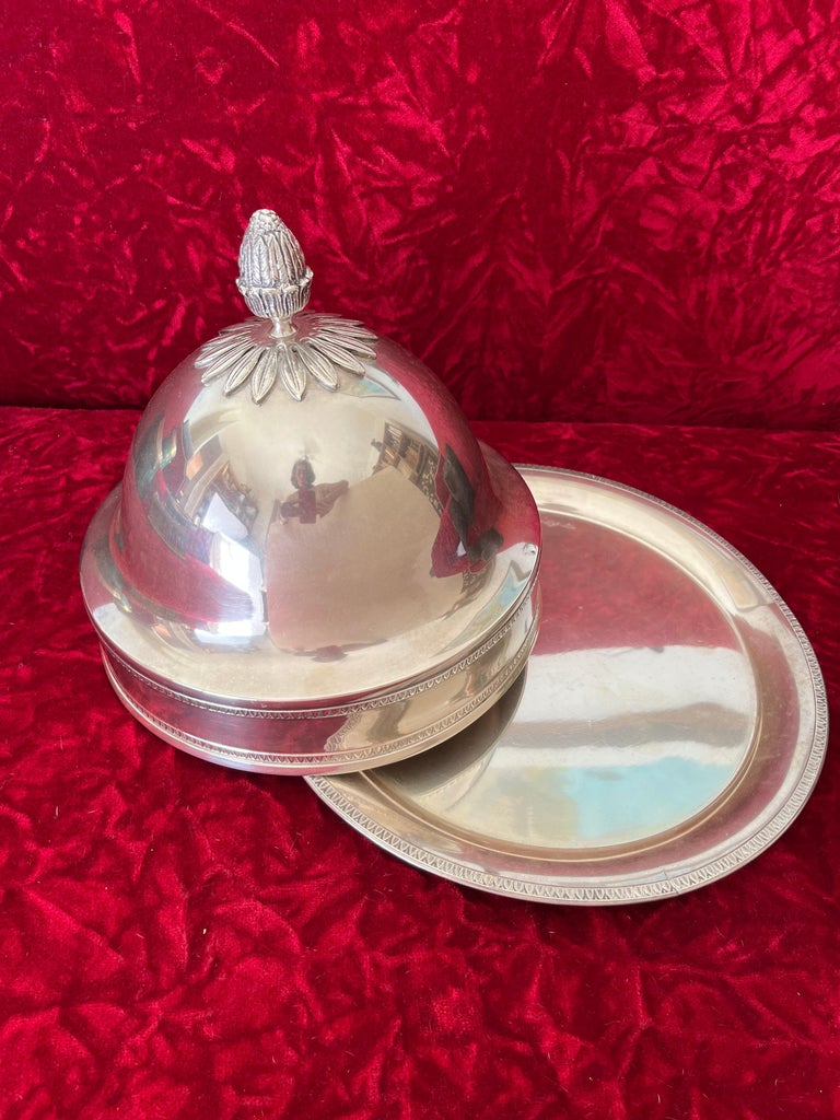 Silver Plated Covered Dish For Sale at 1stDibs