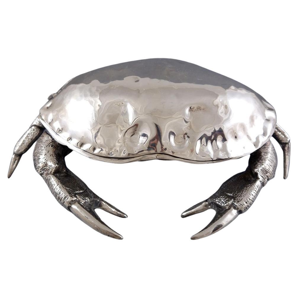 Ciotola per il caviale di granchio placcata in argento in vendita