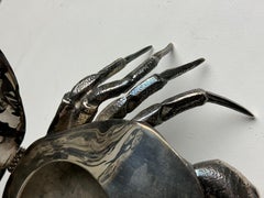 Caja de caviar de cangrejo bañada en plata