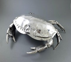 Silver-Plated Crab-Form Caviar Dish
