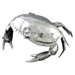 Silver-Plated Crab-Form Caviar Dish
