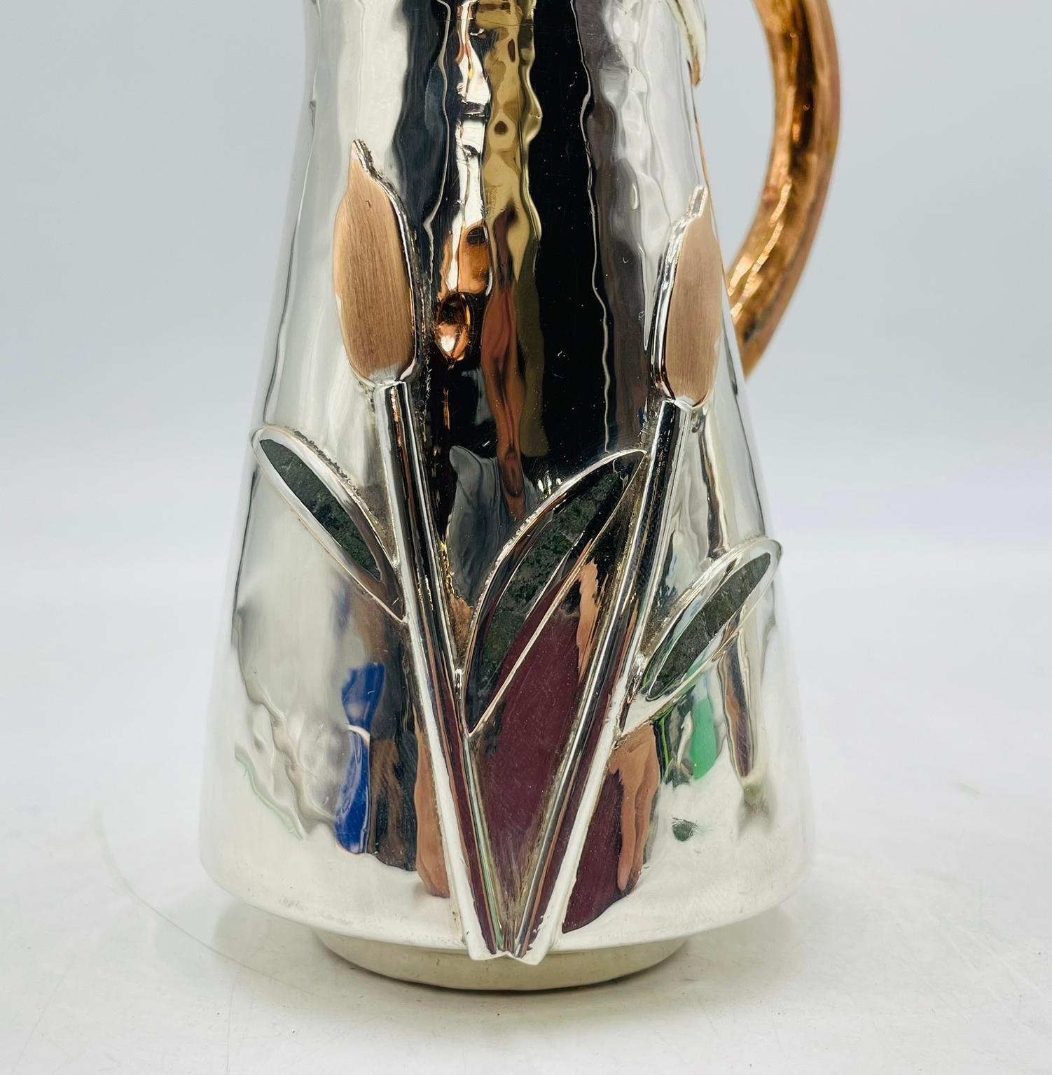 Silver Plated Creamer and Sugar Set with Flamingo Handles by Wolmar Castillo For Sale 9