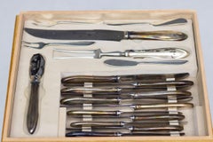Silver Plated Cutlery Set in Box by Gero The Netherlands