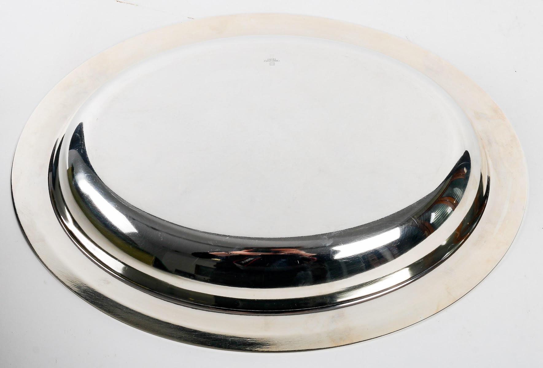 20th Century Silver Plated Dish by Christofle, 1980.