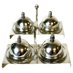 Vintage Silver-Plated Double Butter Dome, from the Hotel Juana