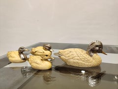 Silver Plated Duck Sculptures by Malevolti, 1960s