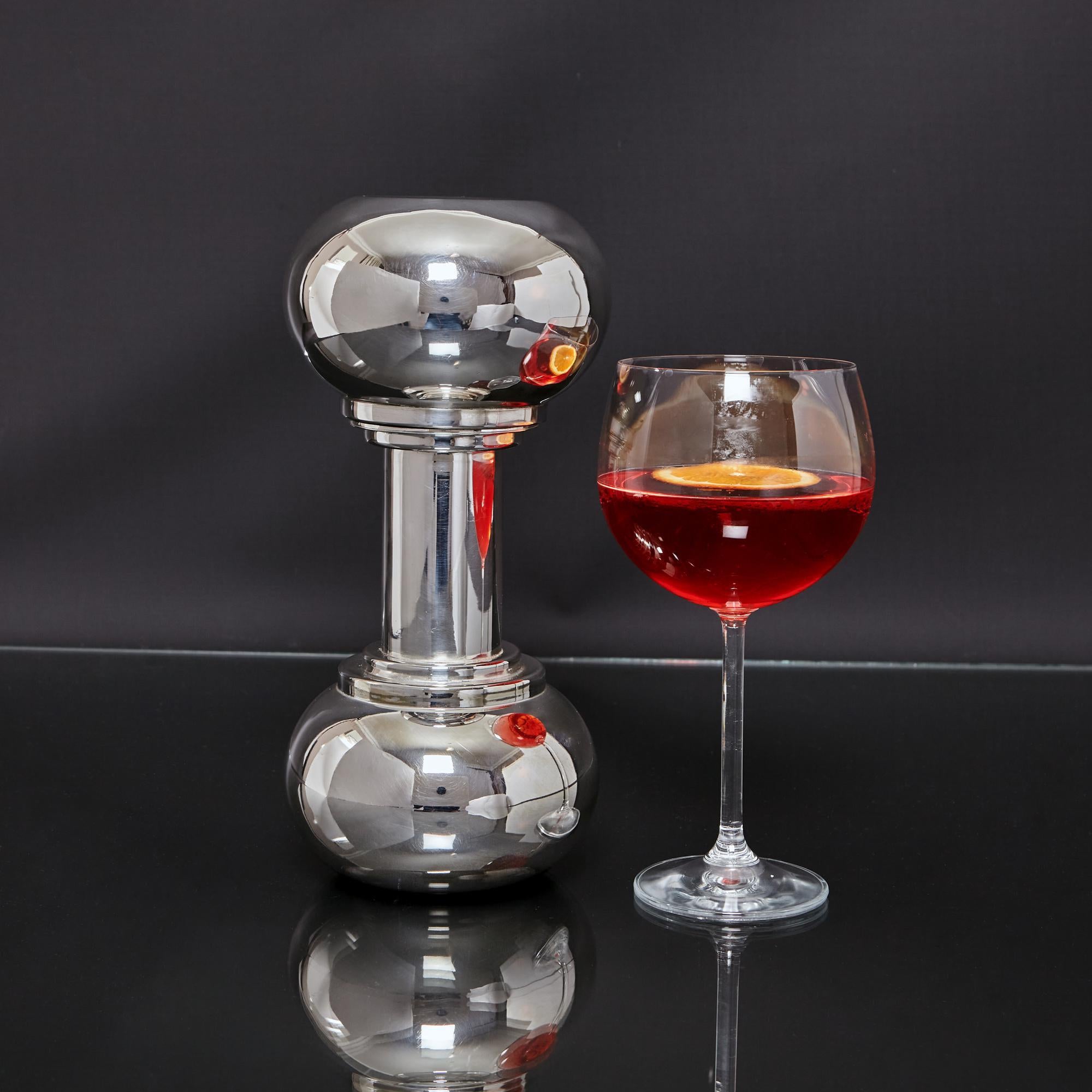 Coctelera de mancuernas plateada Chapado en plata en venta