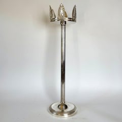 Silver-Plated Empire Style Champagne Stand, 20th Century