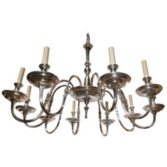 Silver Plated English Chandelier