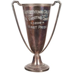 Silver Plated First Place Loving Cup Shooting Trophy, 1929