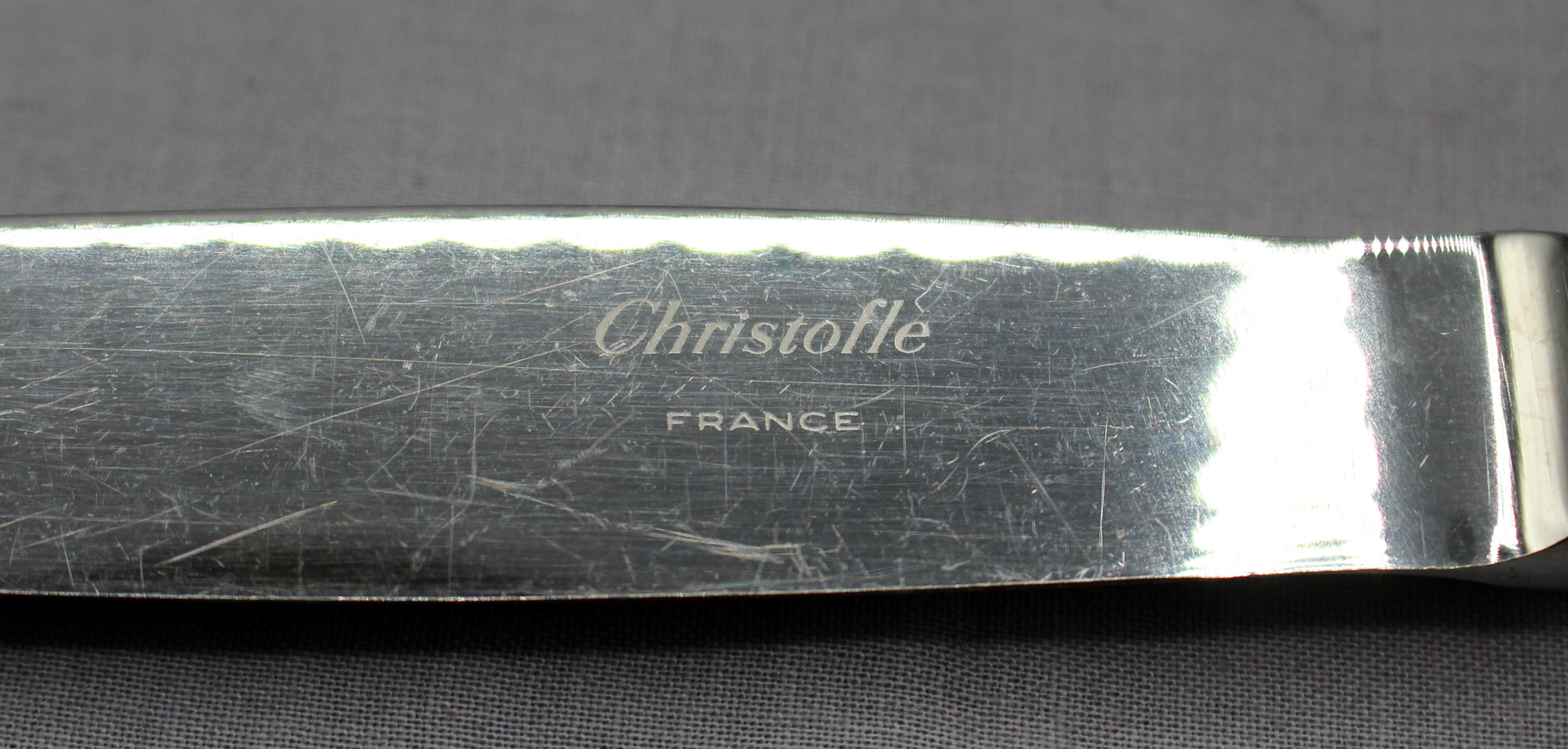 Cubiertos plateados Servicio para 4 de Christofle Malmaison en venta 7