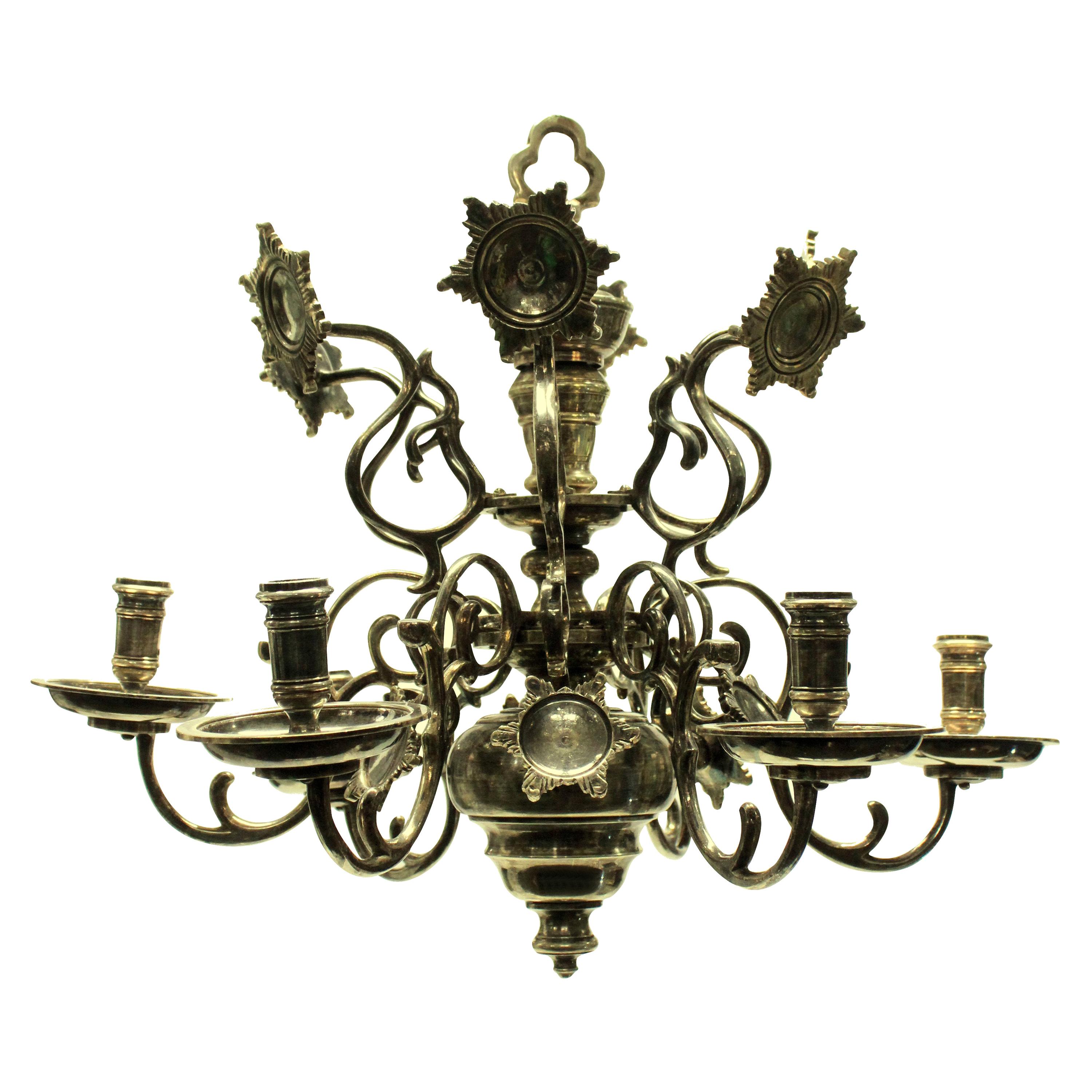 Silver Plated Flemish Chandelier