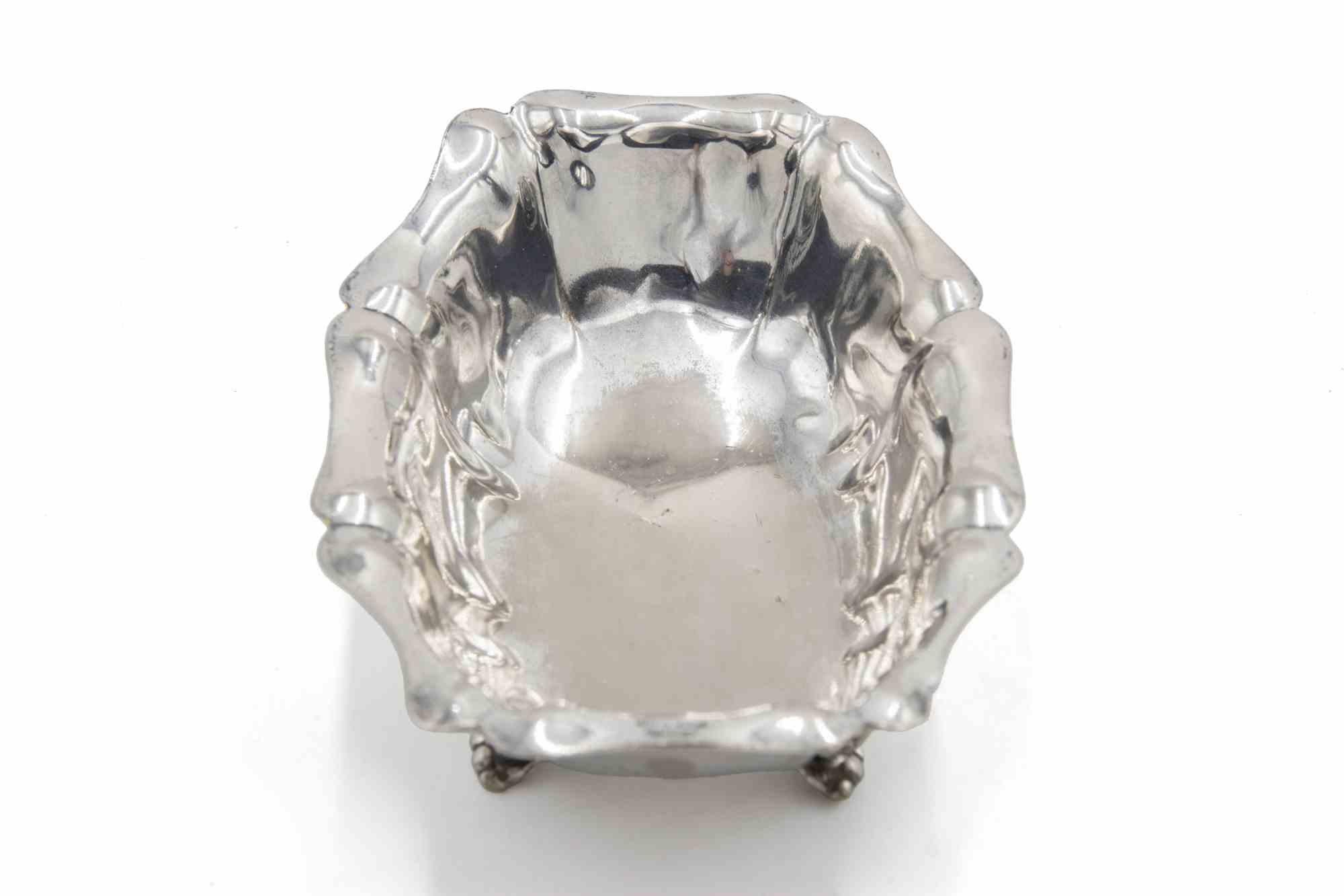 Silver Plated Fruit Basket by Bora Italy, Mid-20th Century For Sale 2