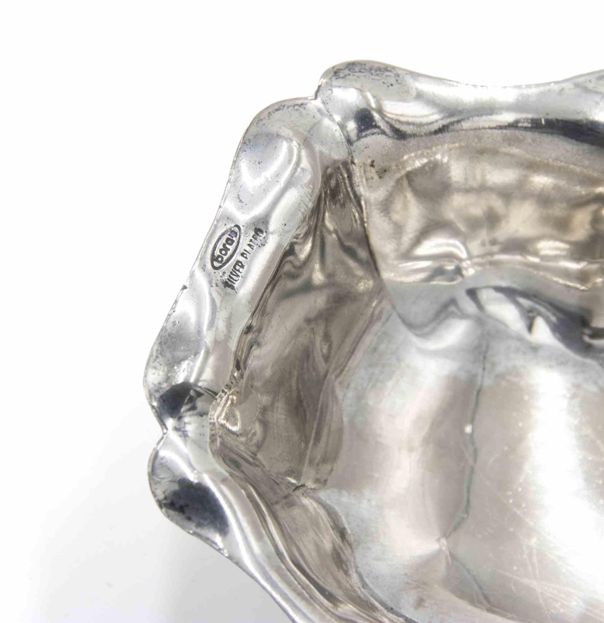 Silver Plated Fruit Basket by Bora Italy, Mid-20th Century For Sale 4