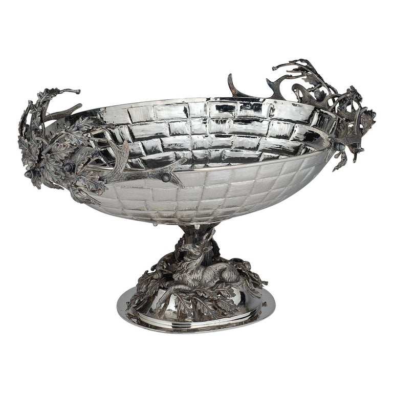 Silver Plated Fruit Bowl For Sale at 1stDibs
