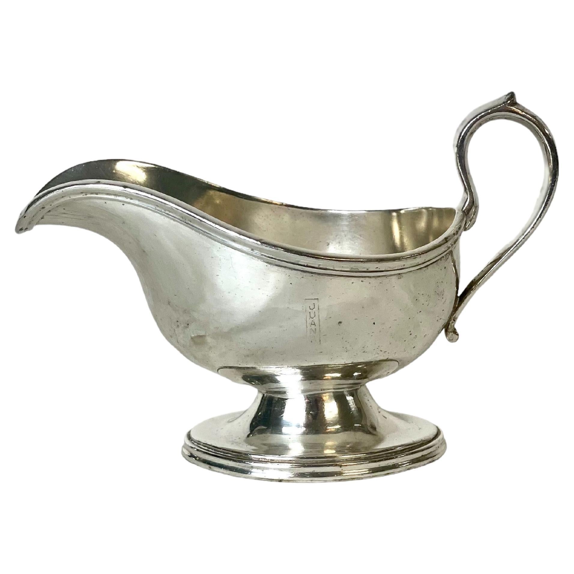 Silver-Plated Gravy or Sauce Boat from the Hotel Juana