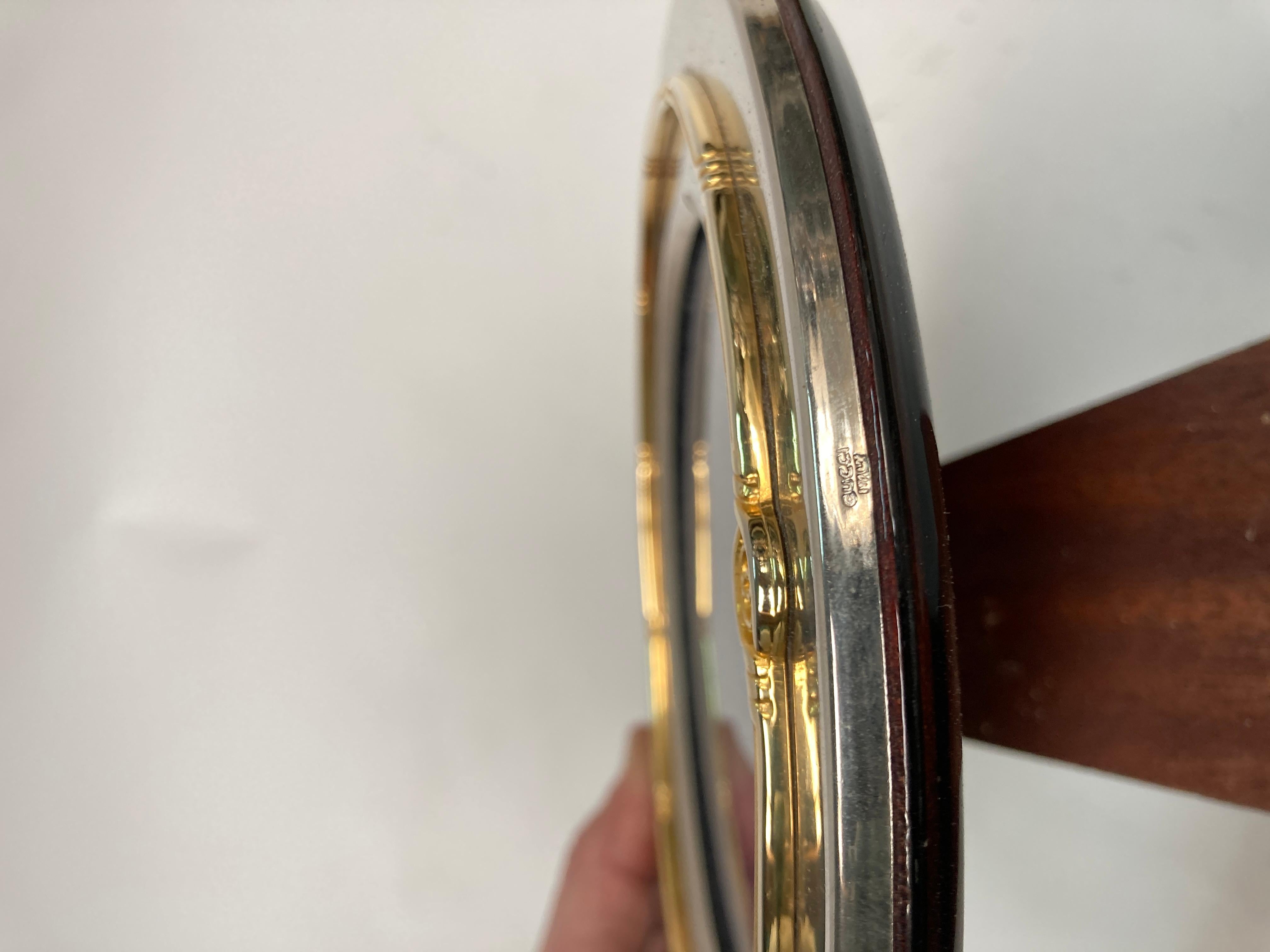Late 20th Century Silver Plated Gucci Picture Frame